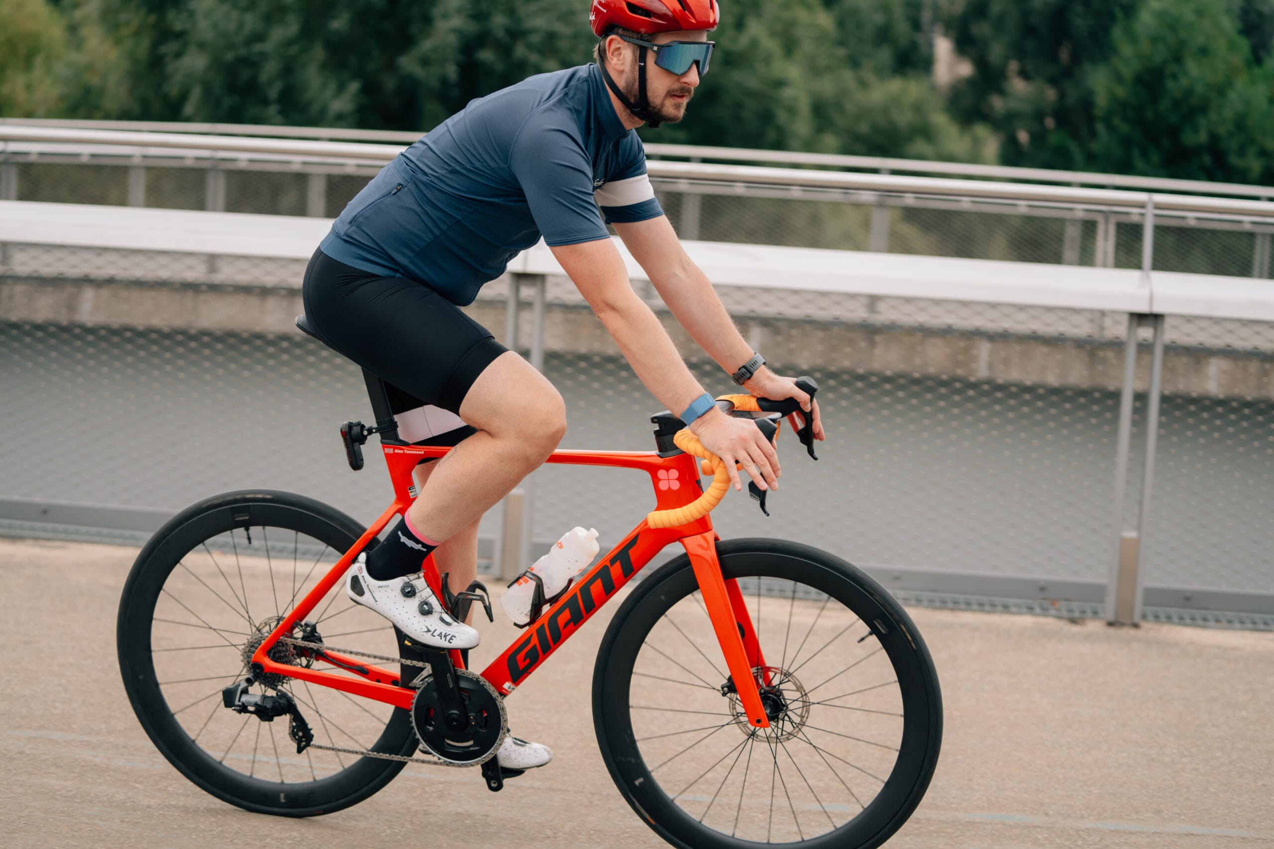 man on a bike