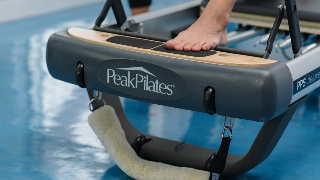 close up of peak pilates equipment